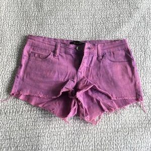 Pink Denim Shorts